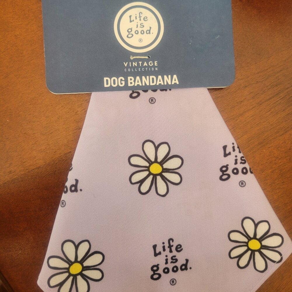 Life is Good. Dog bandana